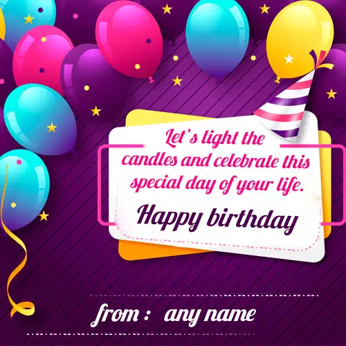 Birthday Card Messages with Name